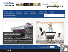 Tablet Screenshot of kladnoonline.cz